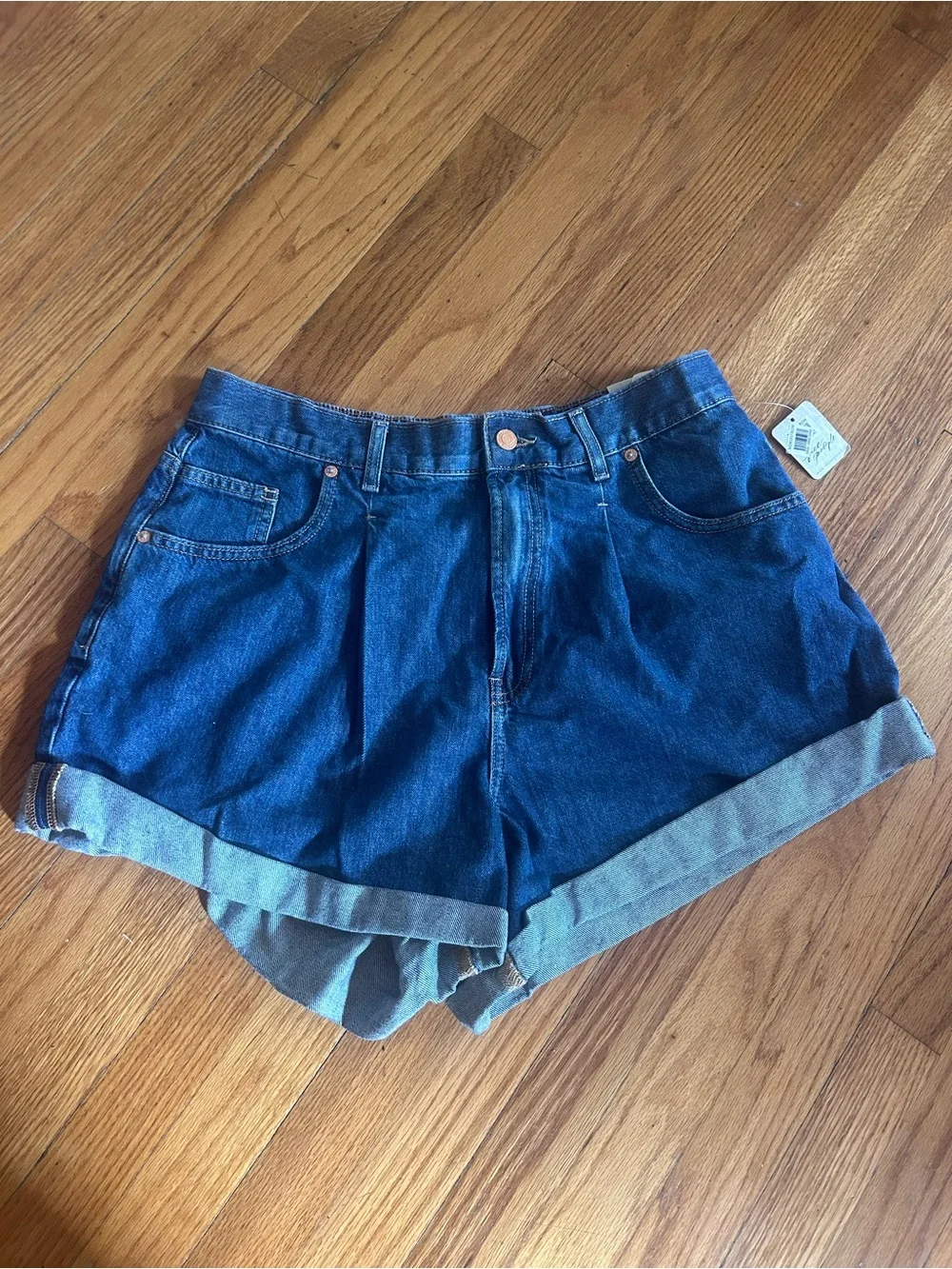 Free People Danni Roll Cuff Denim Shorts